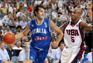 Basile in nazionale Italia Basket