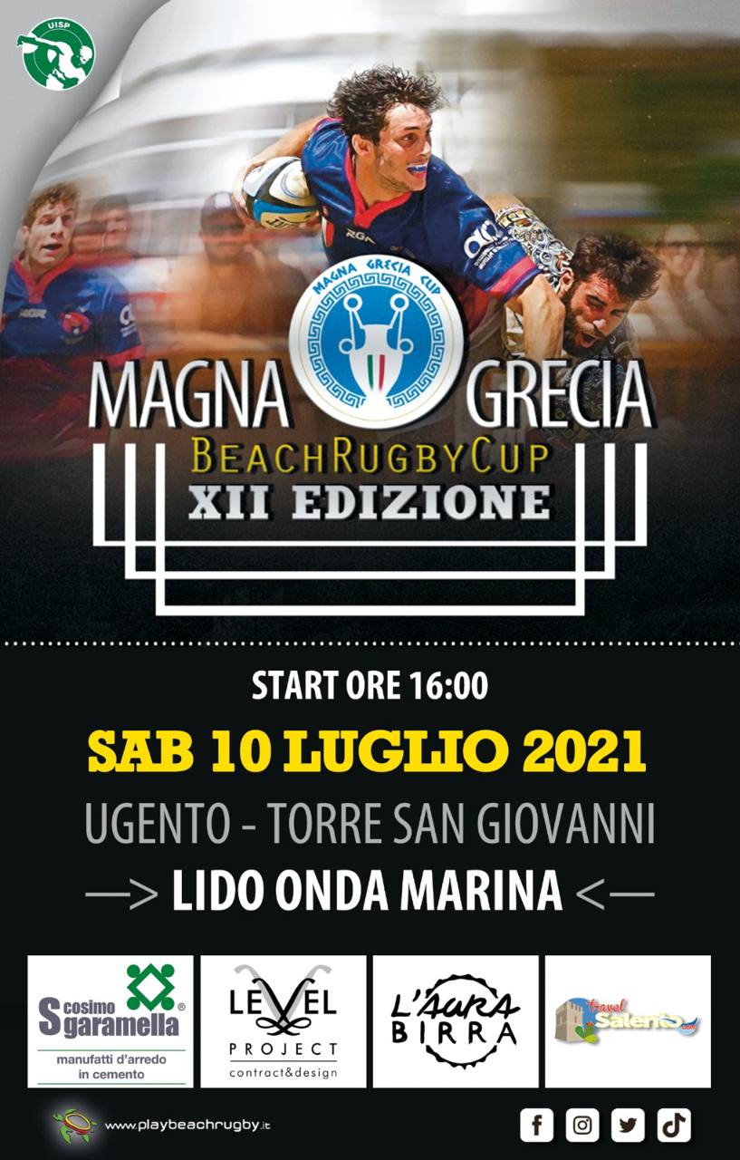 Locandina Magna Grecia Beach Rugby Cup 2021